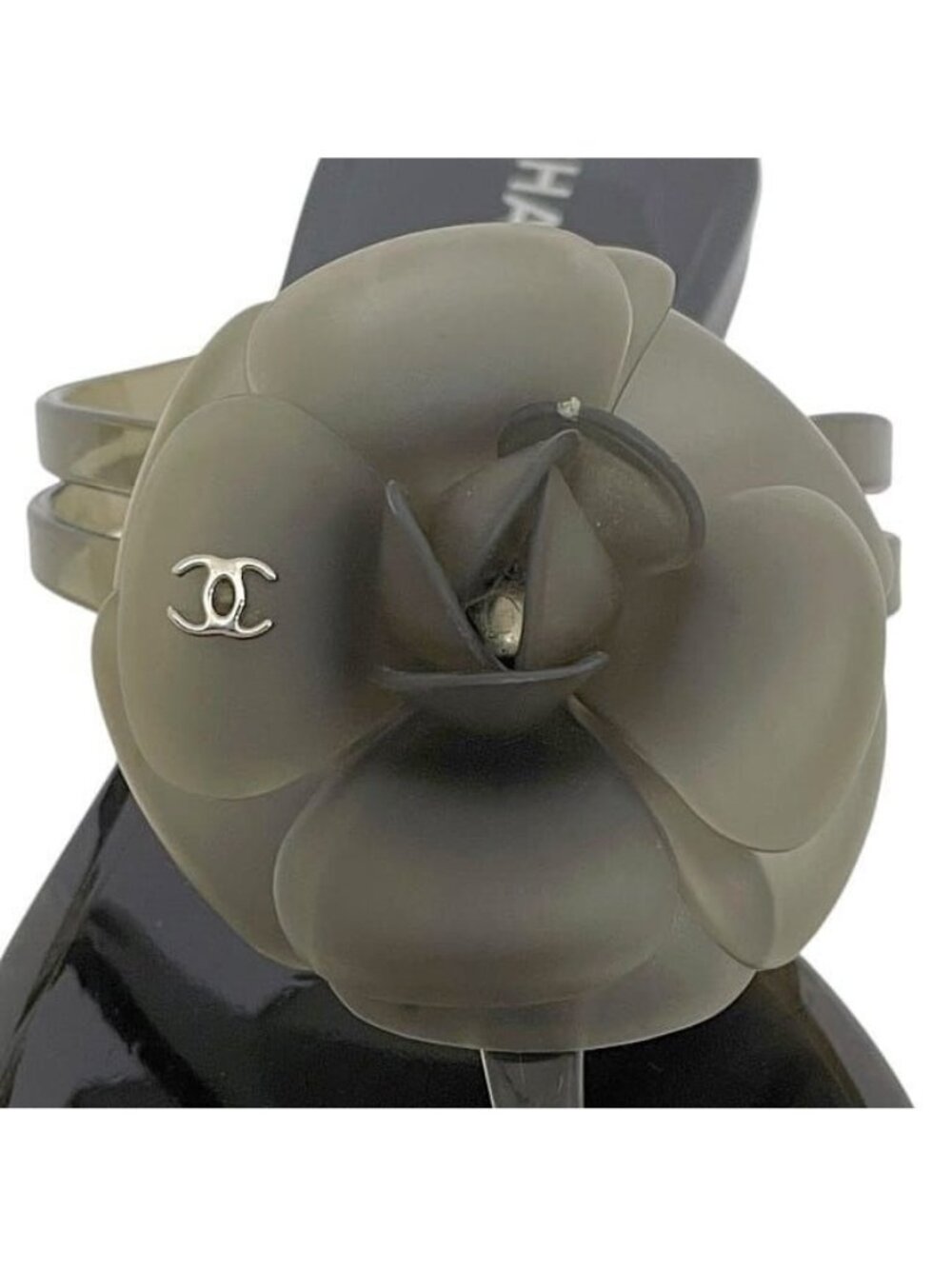 Chanel Sandals Black Camellia - Picture 6 of 10